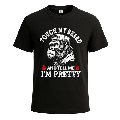 Touch beard and tell - my, me