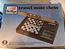 286. Travel Mate elektronisches Schachspiel Vintage 1983 von Scisys Acetronic sehr guter Zustand