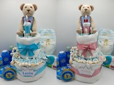 XXL Windeltorte "Pampers & Penaten" 59tlg Mädchen / Jungen Geburt Taufe Geschenk