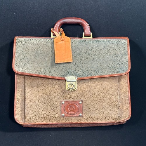 Leder aktentasche vintage - leder,