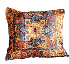 Orientalisches Sitzkissen Groß Pouf Ottomans Kelim Handgefertigt Gelb  Baumwolle