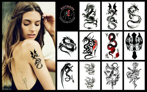 Faketattoo drache schlange - faketattoo,