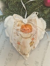 1 Herz, Stoff Herz, Anhänger