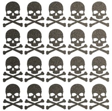20x Reflektoraufkleber, Totenkopf Reflexsticker reflektierende Aufkleber Skull x