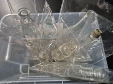 8 Stück - Orignal sehr Alte Apothekerflaschen und weiter - Antike Glasgefäße