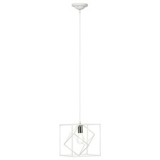 Brilliant Pendelleuchte Deckenlampe Hängeleuchte Tycho Weiß 25cm max 1 x 60W E27