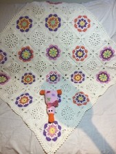 Babydecke patchwork gehäkelt - babydecke,