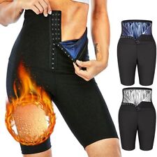 Damen Gewichtsverlust Saunahose Hohe Taille Schwitzhose Zum Abnehmen Sporthose