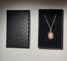 EXKLUSIVES STERLING SILBER 835 gepunzt SCHMUCK SET,GLIEDER KETTE&"☆KAMEE☆ANHÄNGE