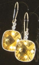 Natürliche Citrin & Diamant