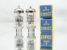 matched pair E283CC-SIEMENS-TRIPLE MICA-NOS/NIB Roe-V-10 Röhre Tube NEW in Box 1