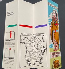 Indianische Freiheitshelden Lesezeichen aus der DDR 