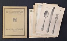 WMF Katalog von 1934 mit vielen Zusatzblättern, Ergänzungen u.s.w
