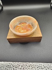 Onyx Marmor Schale 7,3 cm, Durchmesser,2,8cm Höhe. 