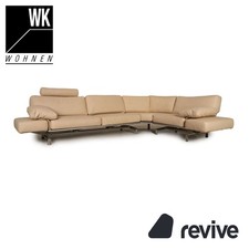 WK Wohnen Gaetano 687 veganes Leder (GAVIN von Höpke) Ecksofa Creme