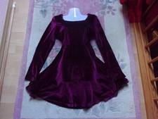 Samt oder Pannesamt Kleid Dress tolles Weinrot  neu M