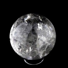 große Bergkristall - Kugel AA - Qualität aus Brasilien Ø 67 mm / 414 g klar!