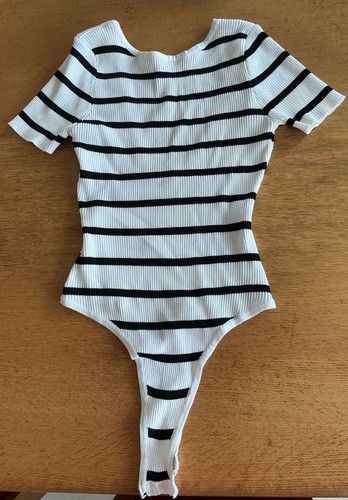 Damen body gestreift - body, s/m