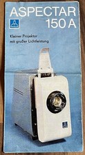 Pentacon Bedienungsanleitung - Anleitung Aspectar 150A Diaprojektor -DDR 1981