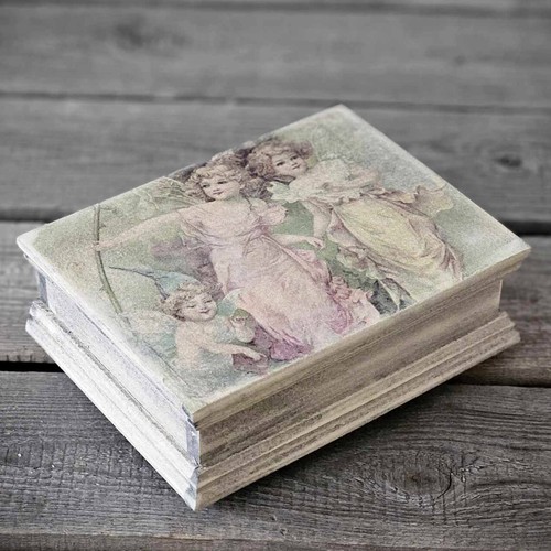 Vintage holzschatulle - vintage,