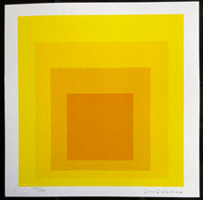 Josef albers lithographie coa - albers,