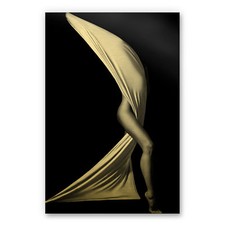 Alu-Dibond mit Goldeffekt -