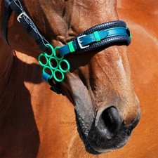 Grün Blume Hackamore gebisslose Trense Nasenriemen Paket (Medium/Cob) [Made in UK]