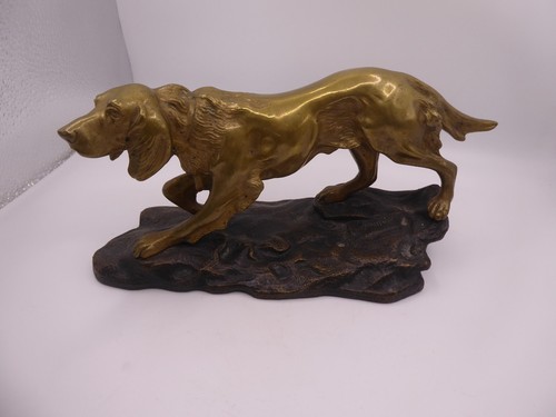 Jagdhund bronze skulptur - jagdhund,