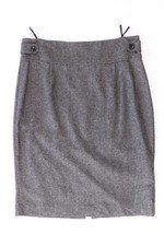 ⭐ AMBIANCE Wollrock Rock für Damen Gr. 44, XL grau aus Schurwolle ⭐