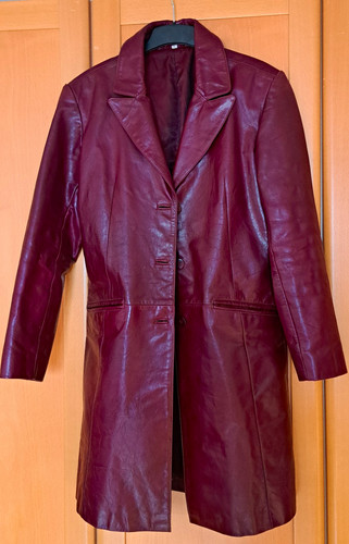 Damen ledermantel lang - damen,