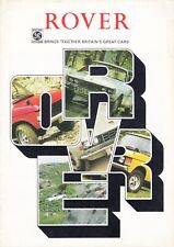 ROVER P6 2200 3500 V8 Range Rover S Prospekt Brochure 1973 16