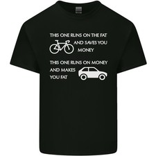 Fahrrad Vs Cars Cyclist Umgebung Lustig Herren Leichte Baumwolle T-Shirt