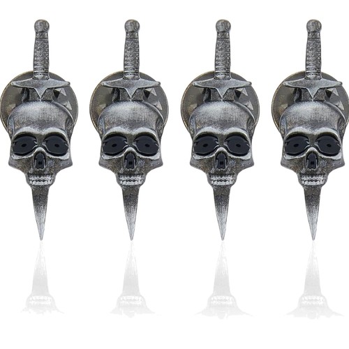 Gothic broschen totenkopf - gothic,