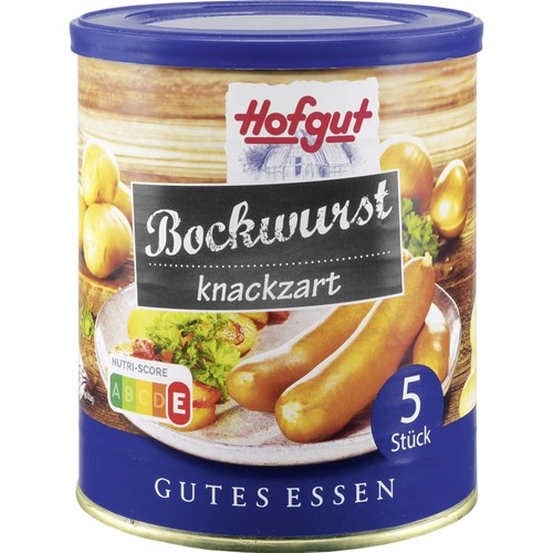 Hofgut bockwurst 400g dose - bockwurst, 5/400g