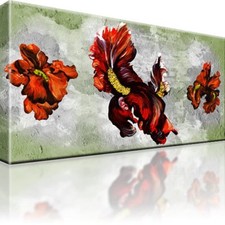 Iris Blume Abstrakt Bild Bilder Leinwand Wandbild Kunstdruck