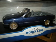 1:18 BMW 3-er E30 Cabrio blue/blau in VP Spezialumbau Tuning
