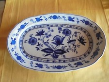 Zwiebelmuster Wellco Echt Kobalt Servierplatte Fleischplatte ca. 32x20