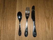 Set Kinderbesteck, Messer, Gabel, Löffel, Teddy-Motiv, von Schulte-Ufer