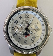 Außergewöhnliche René Barton Automatik-Uhr – mit originalem Poljot Lederarmband