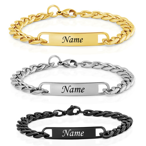 Armband mit gravur - gravur, 22cm|