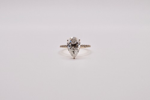 Pear verlobungsring - ct,