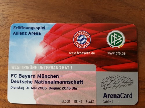 Allianz arena sammelkarte - allianz,