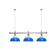 Billardlampe 3 Schirme blau