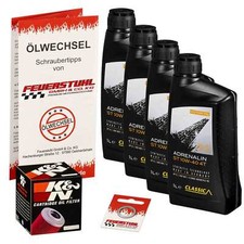Honda CBR 600 F (PC35) 01-07, Classic 10W40 Öl + K&N RACING Ölfilter, Motoröl