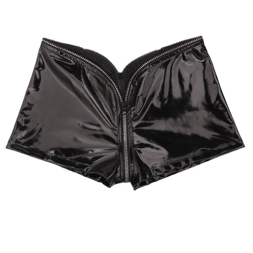 Damen kunstlackleder shorts - kunstlackleder,