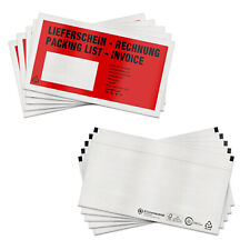 Lieferscheintaschen DIN LANG Dokumententaschen Begleitpapierhüllen Lieferschein
