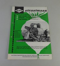 Prospektblatt / Broschüre BSL Strautmann Rüben-Erntemaschine Stand 1968