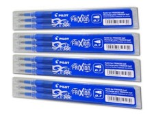 12 Pilot Frixion Ball Ersatzmine Tintenroller Kugelschreiber Blau Stift Minen 
