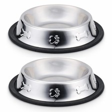 2er Set Futternapf Edelstahl