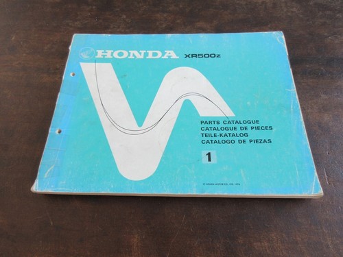 Honda xr500 xr500z 1978 parts - honda,